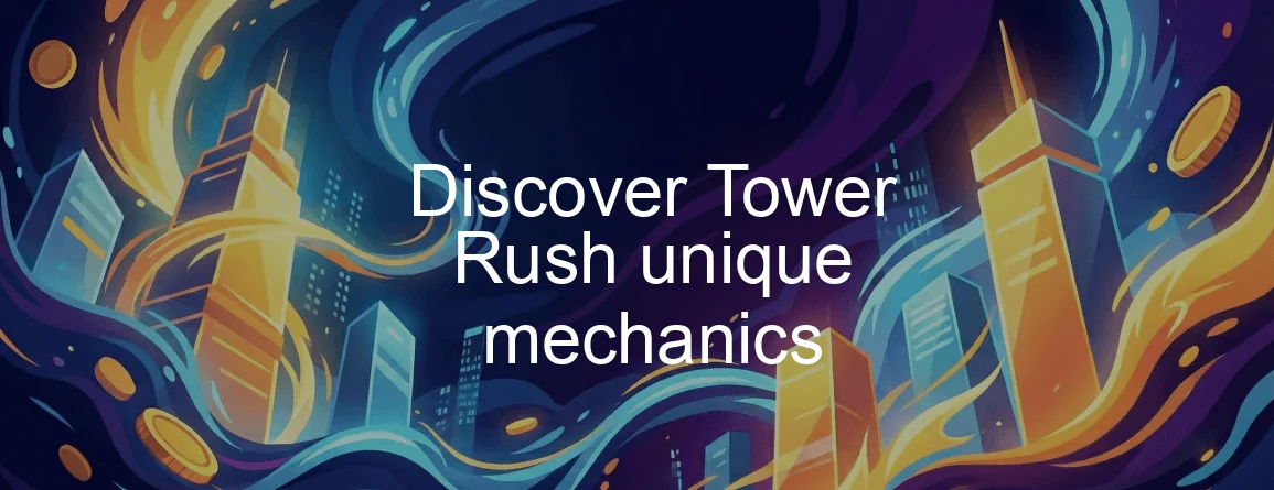 Crane swinging above a stacked Tower Rush structure