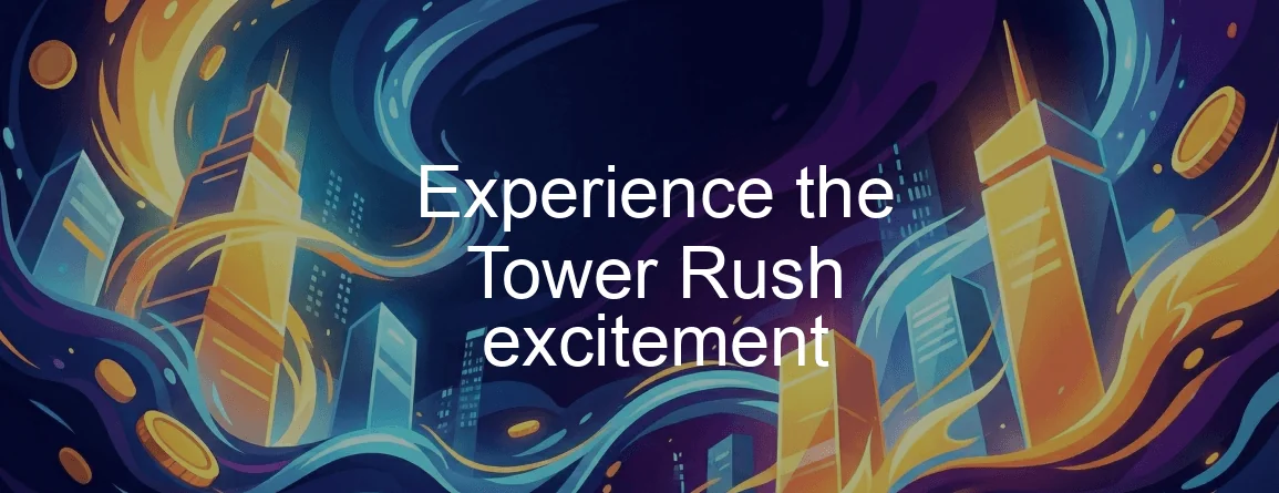 Tower Rush slot interface on a Pakistani mobile screen Tower Rush slot interface showing the build button and rising tower
